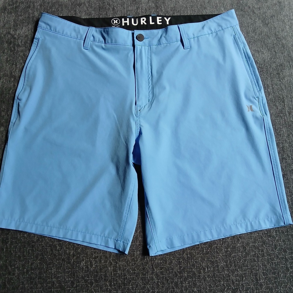 Hurley Men's All Day Hybrid Shorts Bliss Blue Casual Board Shorts Size 40